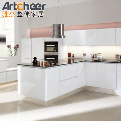 acheter Armoires de cuisine en contreplaqué de luxe avec porte cachée fabrication en ligne
