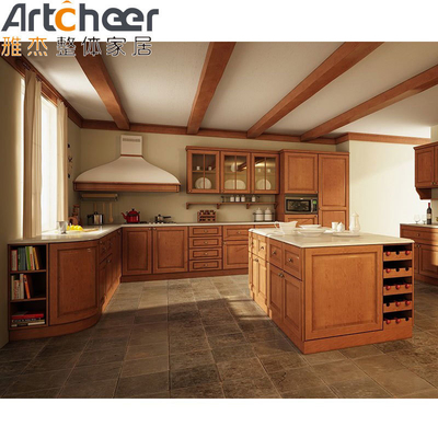 acheter Armoires de cuisine en acajou élégant et durable avec cadre en bois massif dans un style moderne fabrication en ligne