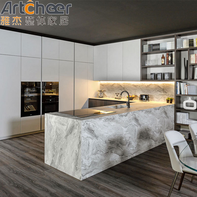 acheter Meubles de cuisine personnalisés Couleur en forme de L Armoires de cuisine pour un design intérieur moderne fabrication en ligne