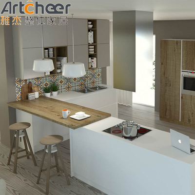 acheter Taille personnalisée Meubles de cuisine en contreplaqué de style européen avec ensemble de placard modulaire fabrication en ligne