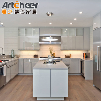 acheter Armoires de cuisine en bois massif de luxe antique dans le style moderne fabrication en ligne