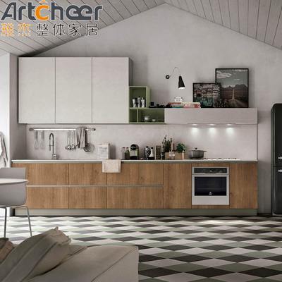 acheter Couleur personnalisée Armoire de cuisine moderne et élégante avec configuration de base d'évier d'île fabrication en ligne