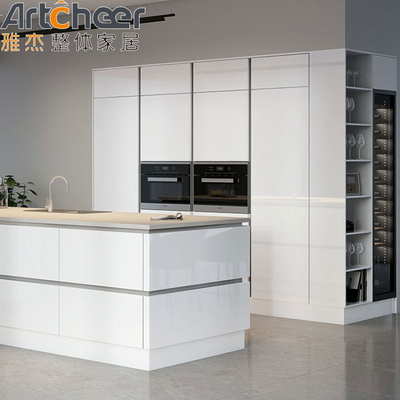acheter Armoire murale laque rangement de cuisine avec design moderne et matériau contreplaqué grade E1 fabrication en ligne