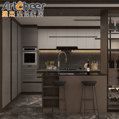 acheter Armoire de cuisine en érable moderne et armoire murale ensemble modulaire / RTA Taille personnalisée fabrication en ligne