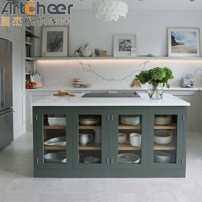 acheter Armoire de bar en marbre sur mesure des îles de cuisine avec plafond en pierre et armoires de porte durables fabrication en ligne