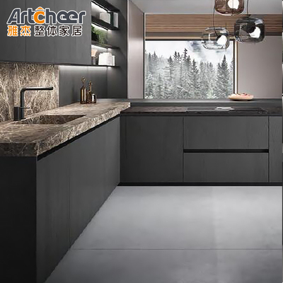 acheter Armoire de cuisine RTA Noix complète style européen Luxe bois noir Designs USA Italie fabrication en ligne