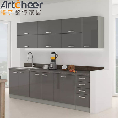 acheter Matériau de qualité E0 Armoires de cuisine contemporaines de style français avec couleur personnalisée fabrication en ligne