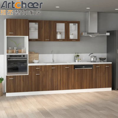 qualité  Particle Board Kitchen Cabinets in Industrial Style with Artificial Quartz Countertop usine