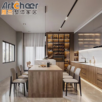 acheter Armoire de couleur personnalisée de style moderne avec comptoir et rangement en quartz fabrication en ligne