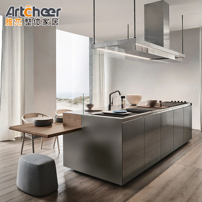 acheter Design européen de luxe durable Armoire de cuisine de style moderne avec accessoires de boîte à riz fabrication en ligne