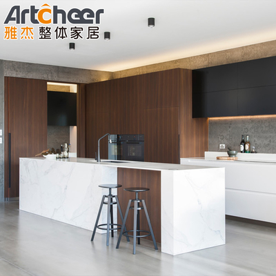 acheter Couleur personnalisée Ready to Assemble Armoires de cuisine avec île en laque ou finition fabrication en ligne