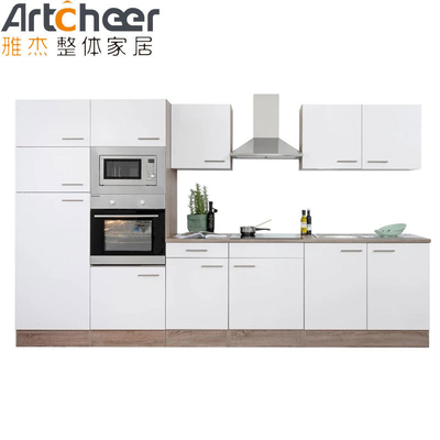 acheter Matériau de porte en MDF Armoire de cuisine moderne avec unité d'armoire haute et accessoires de boîte à riz fabrication en ligne