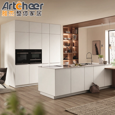 acheter Radius bord beveled bois massif mélamine île de cuisine pour appartement moderne aux Philippines fabrication en ligne