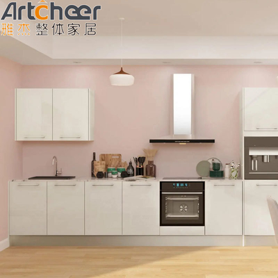 acheter Armoires de cuisine blanches avec couleur personnalisée et finition en laque haute brillance durable fabrication en ligne