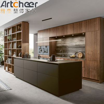 acheter Armoire de cuisine en chêne en placage moderne avec carcasse en contreplaqué et accessoires fabrication en ligne