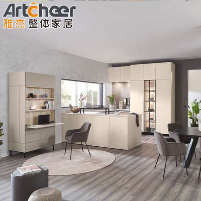 acheter Armoires de cuisine en bois modulaires avec style ancien et haut de marbre de luxe tailles personnalisées fabrication en ligne
