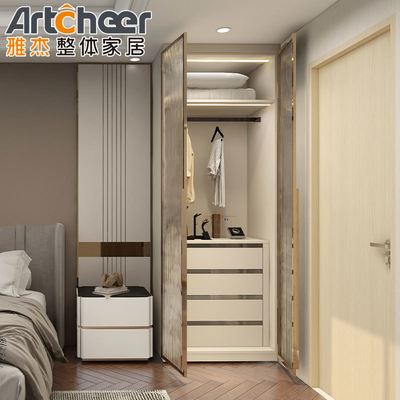acheter Système de rangement de rangement en bois moderne pour la conception de la chambre à coucher fabrication en ligne