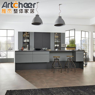 acheter Armoires de cuisine en acier inoxydable métallique moderne et élégant pour la cuisine de la cour fabrication en ligne