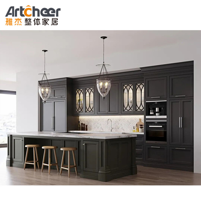 acheter Armoire de cuisine de design contemporain avec des étagères écologiques de qualité E1 fabrication en ligne