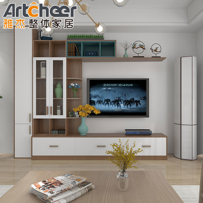 acheter Accueil Meubles TV à LED simple Monture murale Armoire avec porte coulissante en Indonésie fabrication en ligne