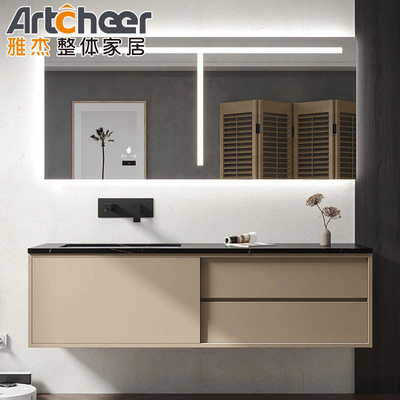 acheter Armoire de salle de bain en bois de luxe avec évier monté au sol fabrication en ligne