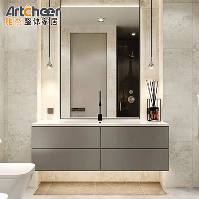 acheter Modulaire maquillage contemporain de luxe salle de bains vanité armoire Combo Euro style salle de bains vanité fabrication en ligne