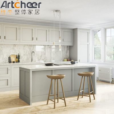 Armoires de cuisine de style américain avec couleur personnalisée et carcasse en contreplaqué