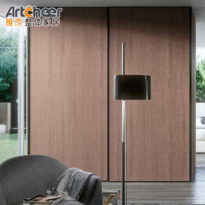 Pas de porte coulissante en bois coulissante en verre pour meubles de chambre