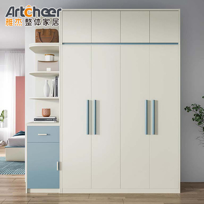Armoire blanche moderne avec étagère réglable Matériau écologique et élégant Grade E1