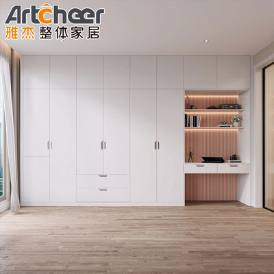Chambre à coucher réglable en bois massif moderne armable armoire modulaire armoire personnalisée marche dans l'armoire