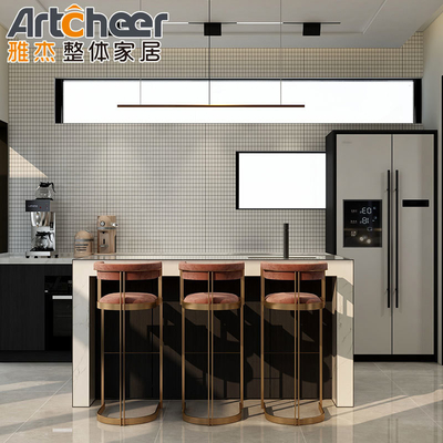 Design de meuble de cuisine en forme de C pour meubles domestiques